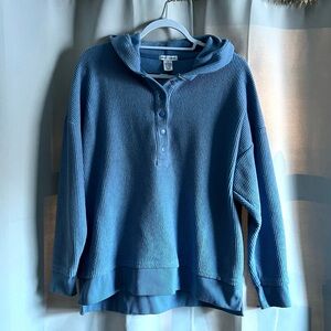 better / together Ribbed Hooded Longsleeve Top